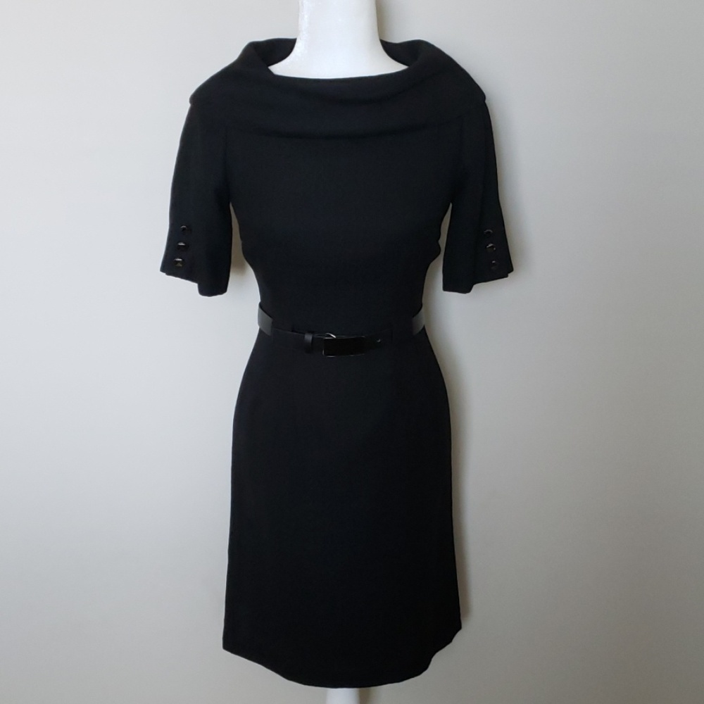 ANTONIO MELANI Black Dress with Belt